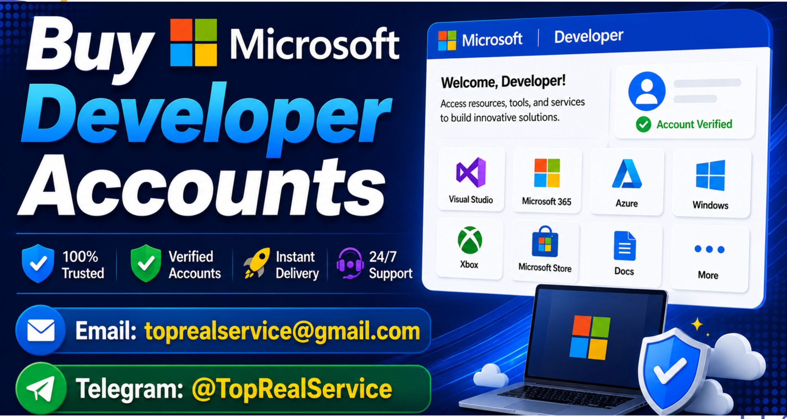 Buy Microsoft Developer Accounts